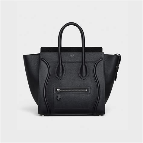 celine drummed calfskin mini luggage|Micro Luggage handbag in drummed calfskin .